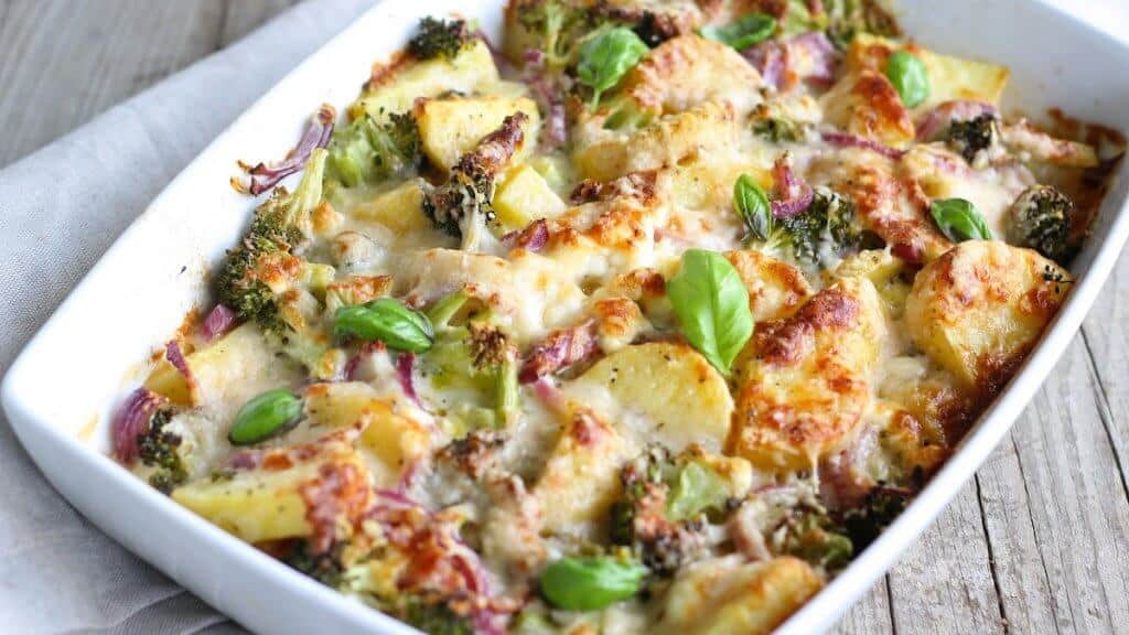 Broccoli and potato casserole